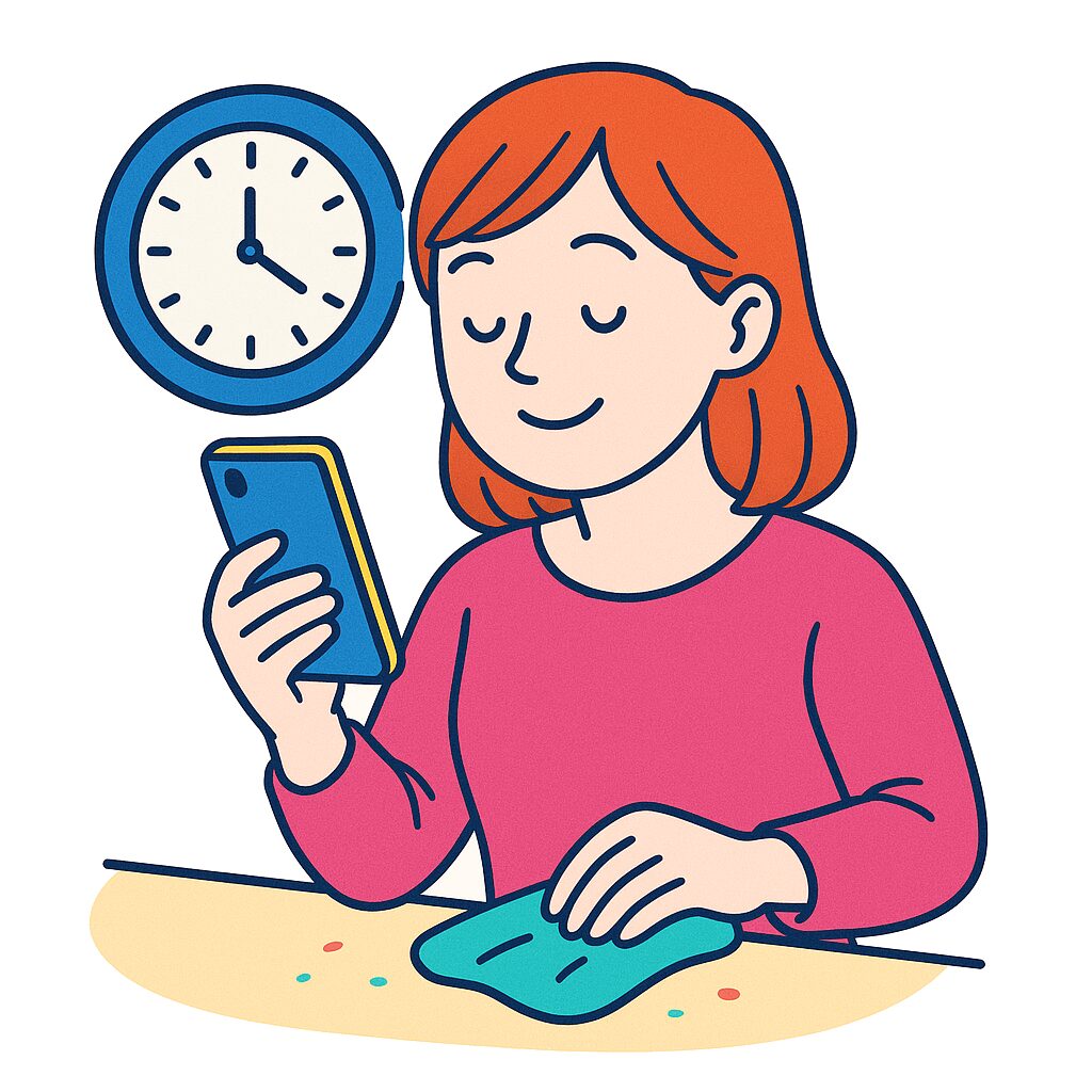 時間を工夫できるイメージ